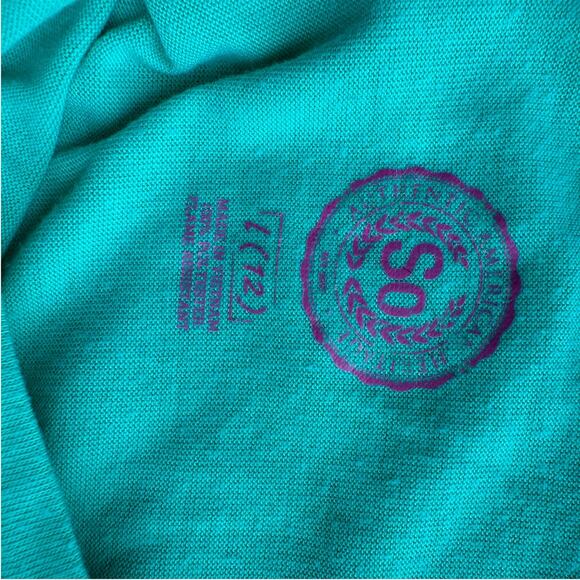 SO Girl's Green Heart & Dog Print Crew Neck Short Sleeve Pullover Tee L (12) - Picture 5 of 5